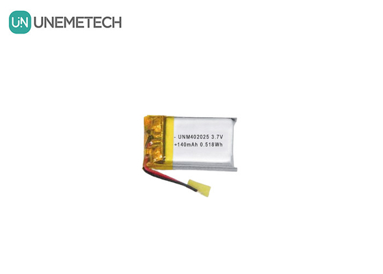 3.7V 140mAh 402025 Wiederaufladbare Batterie Lipo-Batterie für kompakte Massagegeräte