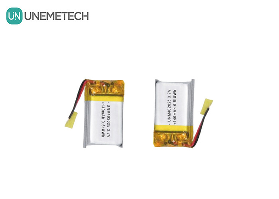 3.7V 140mAh 402025 Wiederaufladbare Batterie Lipo-Batterie für kompakte Massagegeräte