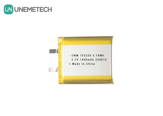 3.7V 1400mAh Hochleistungs-Lithium-Ionen-Polymer-Batterie 103339 für Spielzeugfahrzeuge