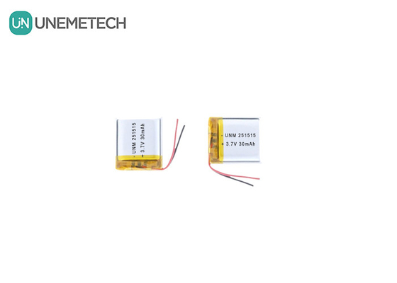 3.7V 30mAh 251515 Kleine, leichte Lipo-Batterie für kleine elektronische Thermometer