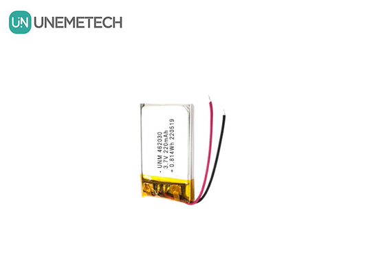 3.7V 220mAh 462030 Zertifikat Wiederaufladbare Lithium-Polymer-Batterie für LED-Leuchten