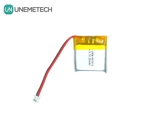 3.7V 25mAh 401013 Wiederaufladbare ultra dünne, schlanke Lithium-Polymer-Batterie für Smart Glasses