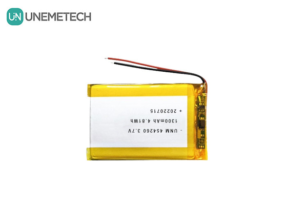 Lithium-Ionen-Polymer-Batteriezelle 3.7V 1300mAh 454260 für Soalr-Systeme