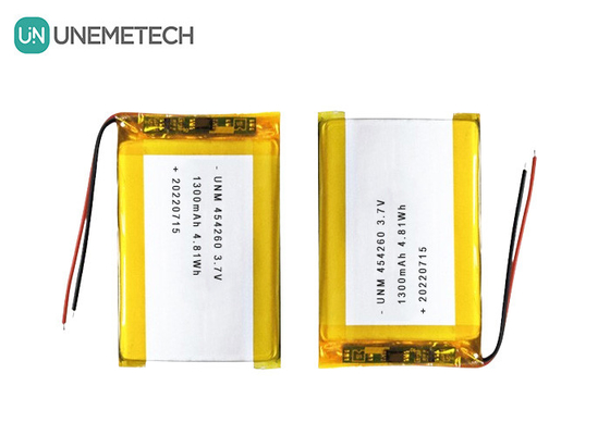 Lithium-Ionen-Polymer-Batteriezelle 3.7V 1300mAh 454260 für Soalr-Systeme
