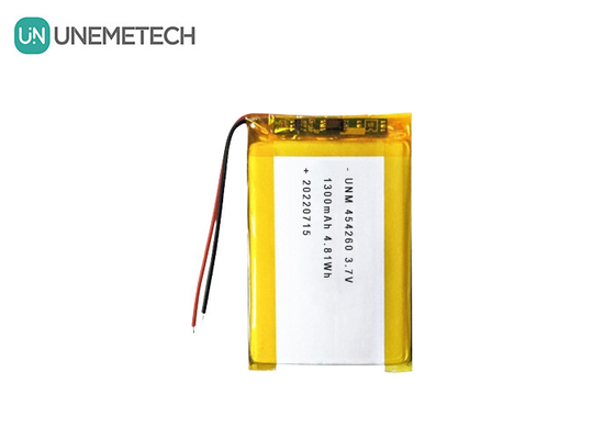 Lithium-Ionen-Polymer-Batteriezelle 3.7V 1300mAh 454260 für Soalr-Systeme