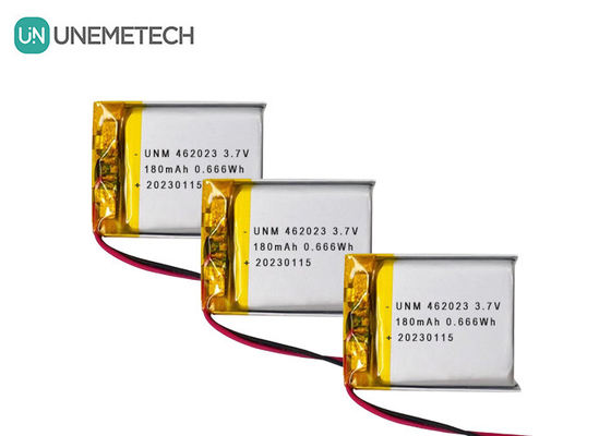 3.7V 180mAh Li-Ionen-Batterie 462023 Lipo Wiederaufladbare Batterie für elektronische Spielzeuge