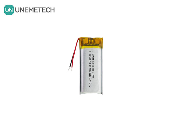 CE-zertifizierte LiPo-Batterie 471630 3,7V 190mAh Li-Polymer-Batterie für tragbare Elektronik