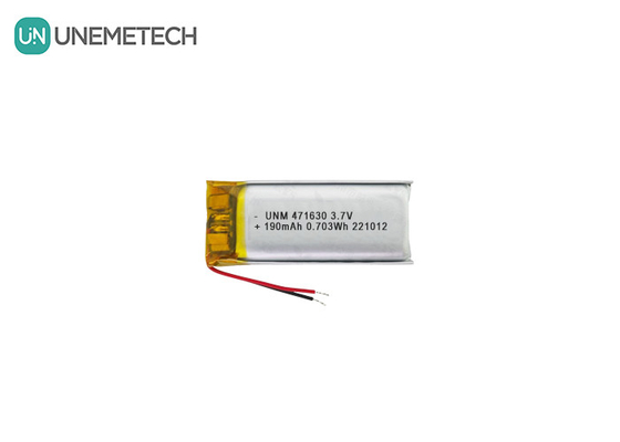 CE-zertifizierte LiPo-Batterie 471630 3,7V 190mAh Li-Polymer-Batterie für tragbare Elektronik