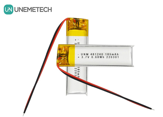 3.7V 185mAh 481240 Lithium-Ionen- und Lithium-Polymer-Batterie für Fahrzeug-DVRs
