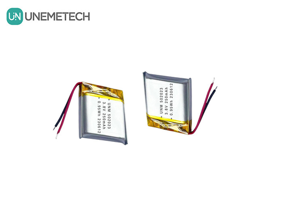 3.8V 250mAh 502023 Hochspannungs-Lithium-Polymer-Batterie für Tracker-Locator