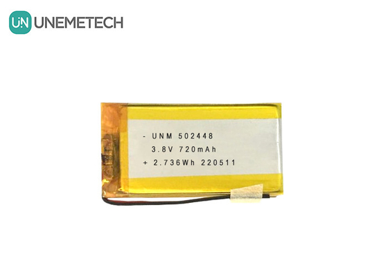 3.8V 720mAh LiPo Hochvoltbatterie LiHV 502448 für Bluetooth-Kopfhörer