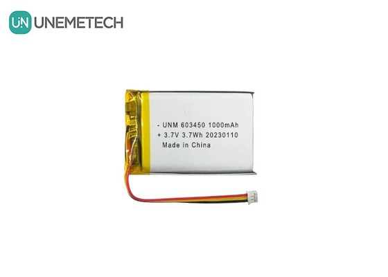 3.7V 1000mAh 603450 wiederaufladbare Lipo-Batterie mit hoher Kapazität für RC-Autos