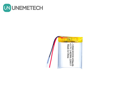 3.7V 650mAh wiederaufladbare Li-Ionen-Polymerbatterie 852530 für Kopfhörer