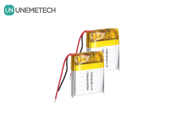 3.7V 250mAh 801823 Lipo-Batterie mit hoher Energiedichte für Taschenrechner