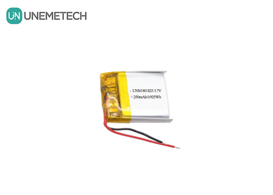 3.7V 250mAh 801823 Lipo-Batterie mit hoher Energiedichte für Taschenrechner