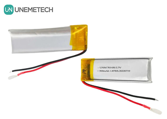 3.7V 500mAh 701450 wiederaufladbare Lithium-Polymer-Batterie für Temperatursensoren