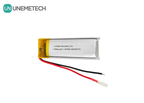3.7V 500mAh 701450 wiederaufladbare Lithium-Polymer-Batterie für Temperatursensoren