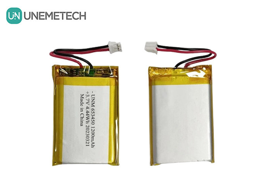 3.7V 1200mAh Lithium-Polymer-Batterie mit schneller Ladung 653450 für Digitalkameras