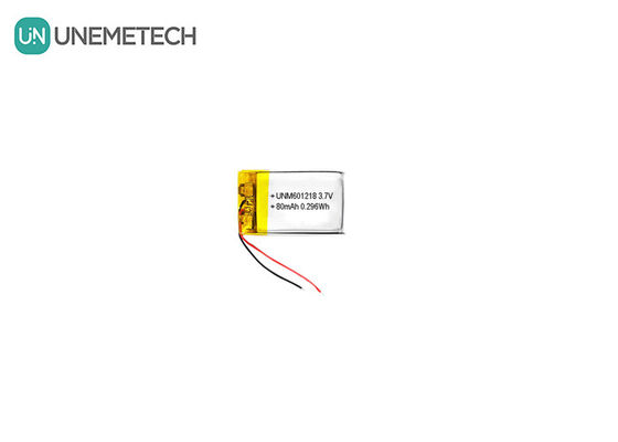 Qualität 3,7 V 80 mAh 601218 wiederaufladbarer Li-Polymer-Akku für Smart-Brillen Fabrik
