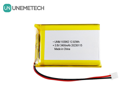 Hochspannung Lipo-Batterie 103962 3,8V 3400mAh LiHV-Batterie für Digitalkamera