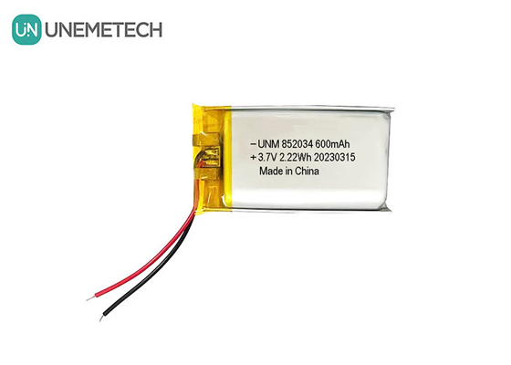 3.7V 600mAh 852034 Wiederaufladbare Lithium-Polymer-Batterie für Kopfhörer