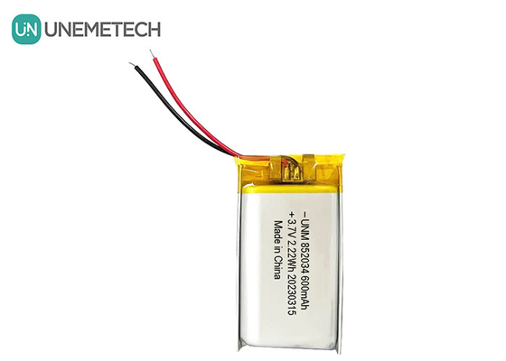 3.7V 600mAh 852034 Wiederaufladbare Lithium-Polymer-Batterie für Kopfhörer