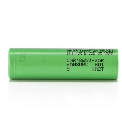 Samsung 25R 18650 2500mAh 20A Batterie 3.6V Zylindrische Lithium-Ionenzelle INR18650-25R