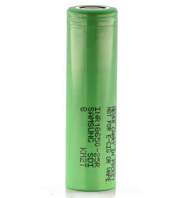 Samsung 25R 18650 2500mAh 20A Batterie 3.6V Zylindrische Lithium-Ionenzelle INR18650-25R
