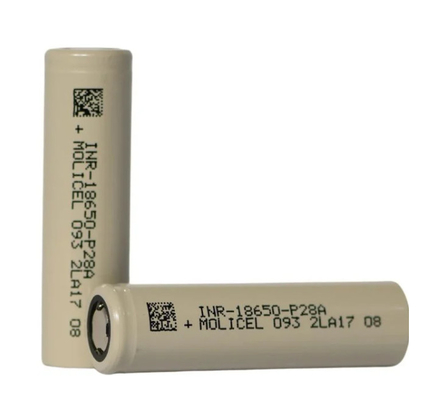 Molicel INR-18650-P28A 18650 Batterie 3.6V 2800mAh mit 35A Max Kontinuentententladestrom