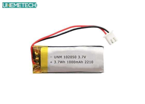 Lipo Batteriepack 102050 3,7V 1000mAh Lithium-Polymer-Batterie mit IEC62133 genehmigt