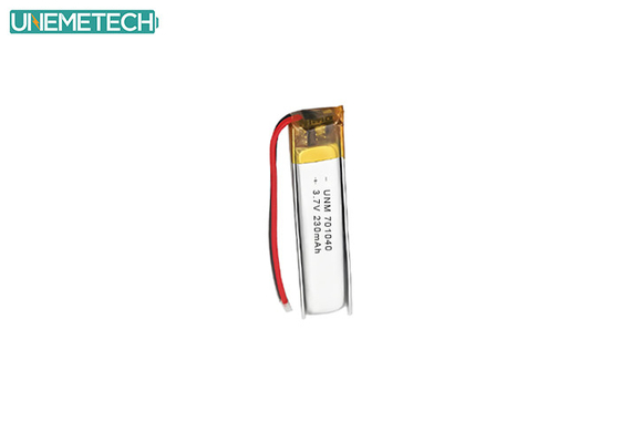 Bluetooth-Kopfhörer Lipo-Batterie 701040 3,7 V 230mAh mit CE und IEC62133 genehmigt