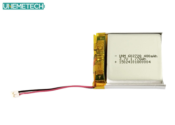 3.7V 480mAh 602728 Wiederaufladbare Li-Ionen-Polymer-Batterie für Mini-Recorder