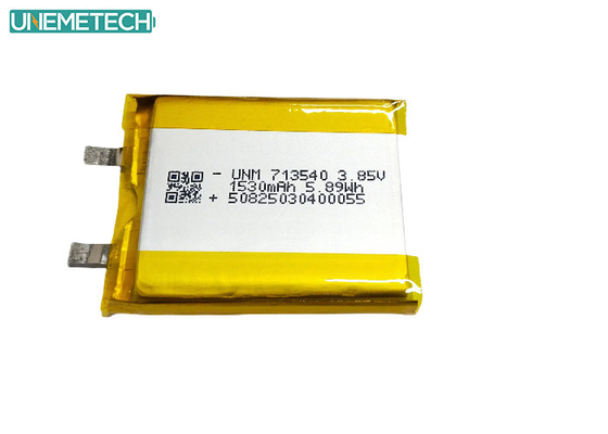 3.85V Hochspannungs-Lithium-Polymer-Batterie 1530mAh 713540 für medizinische Geräte